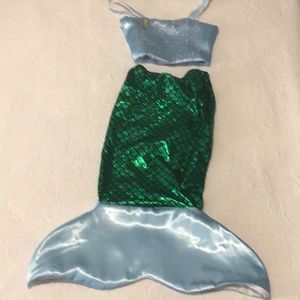 Little Mermaid Costume Girls Size 6-7